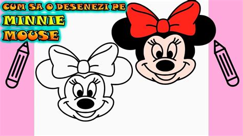 Cum Sa O Desenezi Pe MINNIE MOUSE Deseneaza Singur Invata Usor Sa