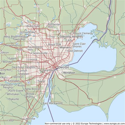 Map Of Detroit - Lusa Sissie