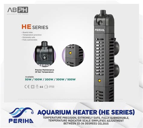 Periha Aquarium Heater HE Series Lazada PH