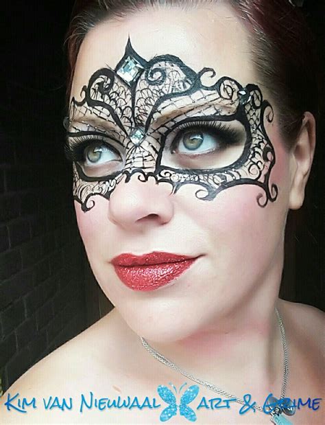 Inspired By Stephanie Jimenez Masquerade Lace Mask With Glitterlips