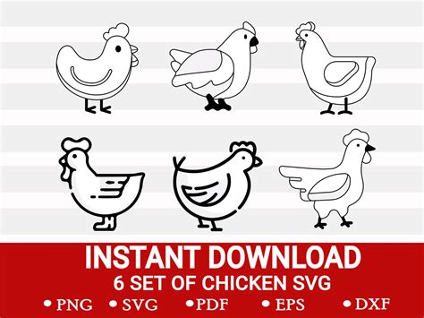 Kip Svg Bundel Kip Svg S Haan Svg Kip Svg Cock Svg Etsy Nederland