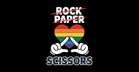 Lesbian Pride Flag Rock Paper Scissors Lesbian Pride Lesbian Pride