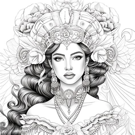 Latina Princess Coloring Pages Latina Royalty I Have Crayon