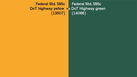 Federal Std C Dot Highway Yellow Vs Dot Highway