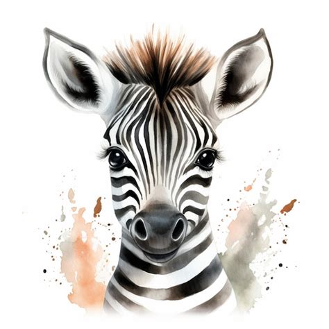 Premium Ai Image Zebra With A Black And White Striped Shirt And A