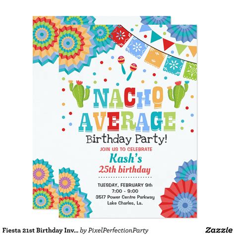 Fiesta Birthday Party Invitation Mexican Artofit