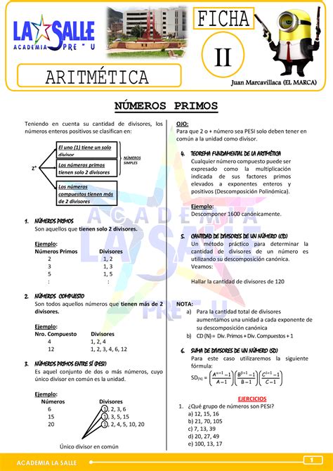 N Meros Primos Ro Y To Tema Nmeros Primos Academia La Salle