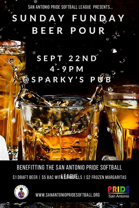 Sunday Funday Beer Pour In San Antonio At Sparkys Pub