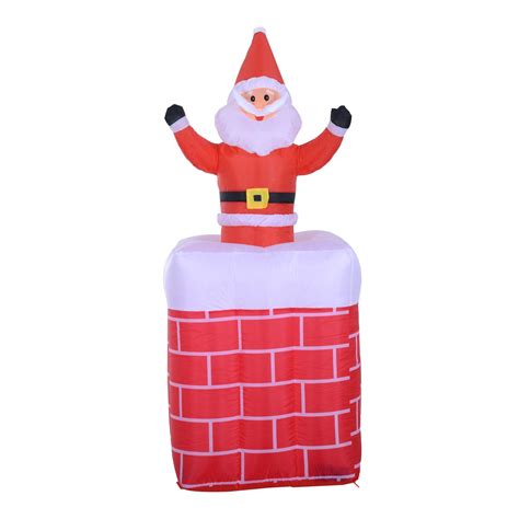 Santa Claus Chimney Inflatables Christmas Wikii