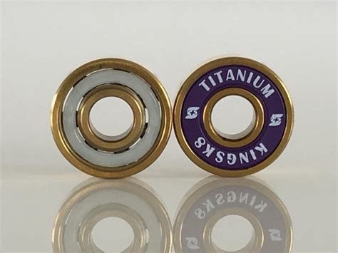 Wholesale Custom 608 Golden Titanium Coated Skate Bearings Manufacturer