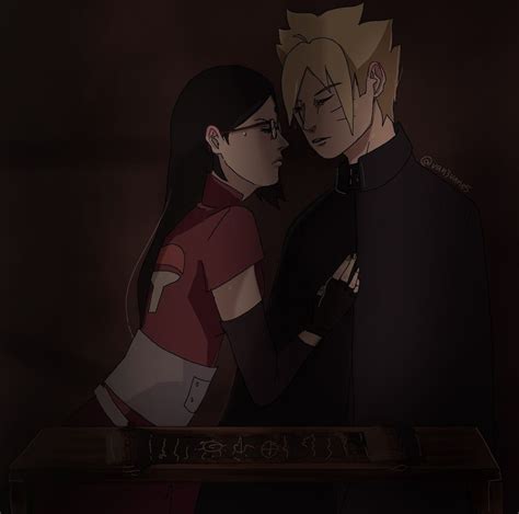 Foto Boruto♡sarada Borusara Милые рисунки Наруто Аниме