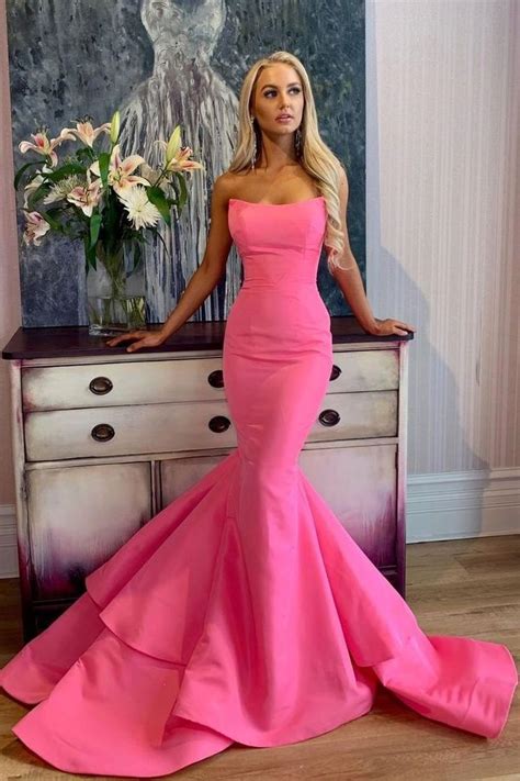 Modern Prom Dresses Prom Dresses Long Pink Prom Dresses Two Piece