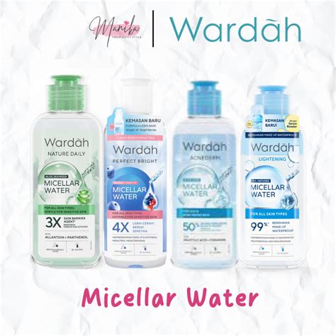 Jual Wardah Micellar Water Nature Daily Aloe Seaweed Lightening Oil