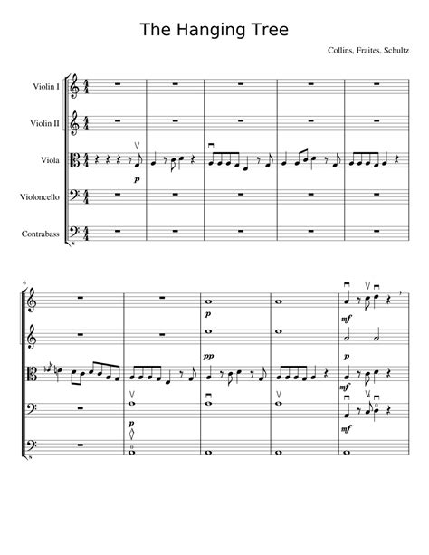 The Hanging Tree Sheet Music For Violin Viola Cello Contrabass Download Free In Pdf Or Midi