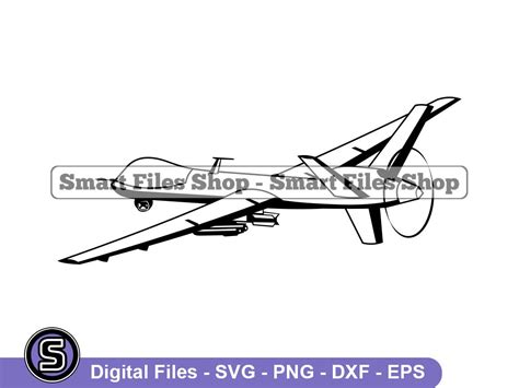 Drone Svg Aircraft Svg Airforce Svg Uav Svg Drone Dxf Etsy