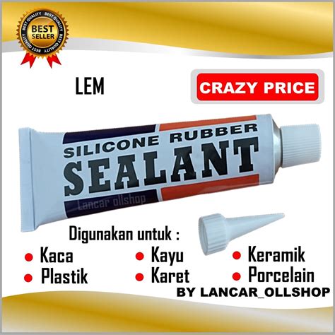 Jual Lem Akuarium Kaca Aquarium Silicon Silikon Sealant Sealent Silen