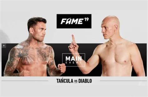 Diablo vs Tańcula Znamy kartę walk gali FAME MMA 19 Silesion PL