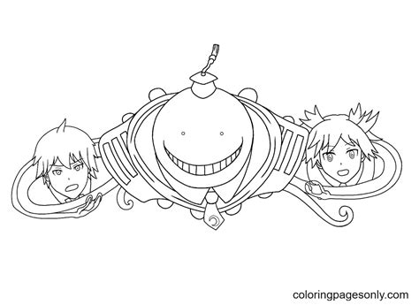 Pages Colorier D Assassinat Classroom Coloringpagesonly