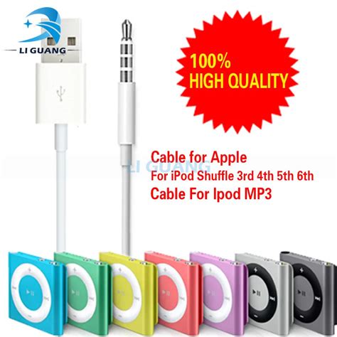 3.5mm usb2.0 charger SYNC Data Cable adapter for Apple ipod shuffle 3rd ...