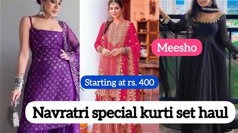 Meesho Affordable Festival Special Kurti Set Haulmeesho Bollywood Kurti