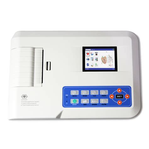 Portable Multi-Language 3 Channel 12 Lead Veterinary Animal ECG Machine