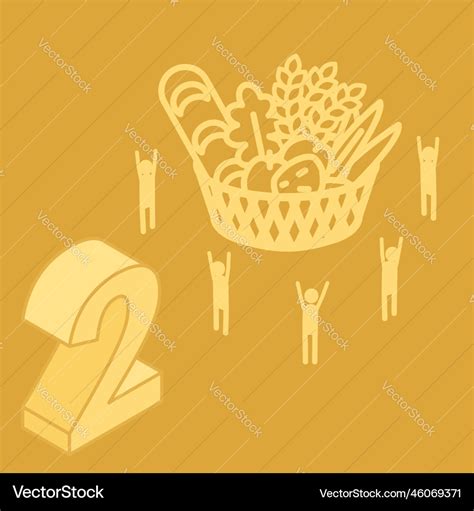 Sdgs goal 2 zero hunger Royalty Free Vector Image