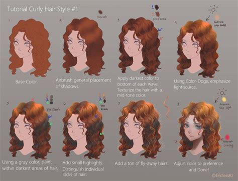 Tutorial Curly Hair Style By Endlessrz On Deviantart Curly Hair