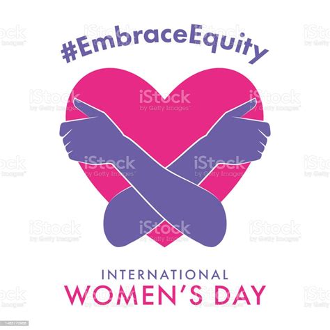 International Womens Day Concept Poster Embrace Equity Stock