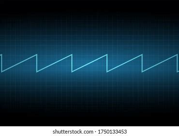 Sawtooth Signal On Oscilloscope Monitor Voltage Stock Vector (Royalty Free) 1750133453 ...