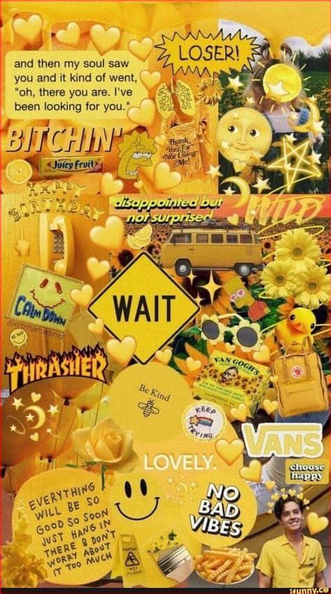 Yellow Aesthetic Wallpaper Collage Yellow Aesthetic Wallpaper Hot Sex Picture