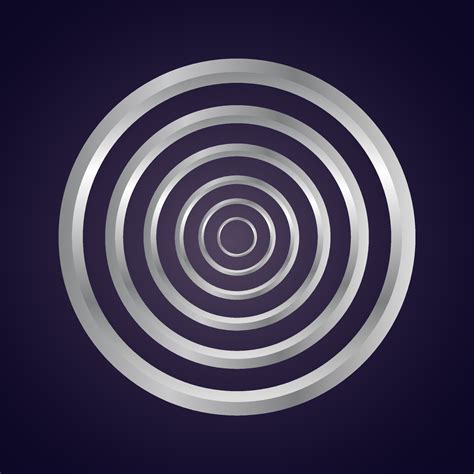 silver circle  black background  vector art  vecteezy