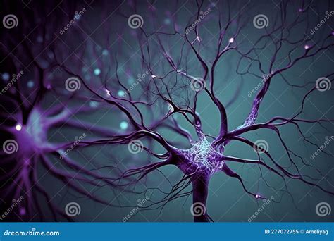 Human Neurons Scheme Infographics Dendrite Cell Body Axon And Nucleus