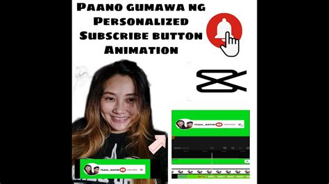 Paano Gumawa Ng PERSONALIZED SUBSCRIBE BUTTON ANIMATION Gamit Ang