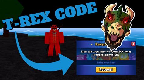 Mythical T Rex Fruit Code Roblox Blox Fruits Youtube