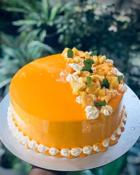 Mango Vanilla Cake Yuumy Cakes Chennai