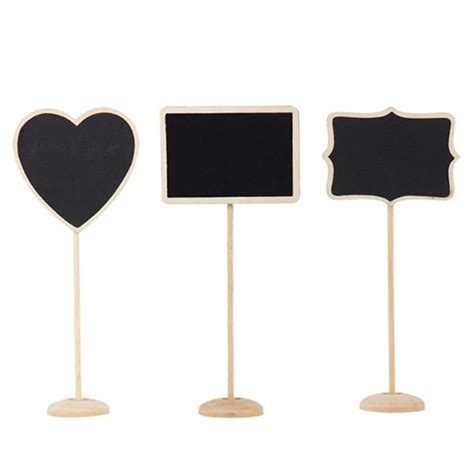 5 Pcs Houten Mini Blackboard Krijtbord Met Stand P Grandado