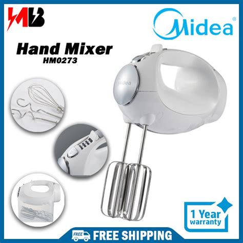 Midea Speed Hand Mixer Hm Free Shipping Shopee Malaysia