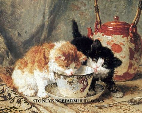 Tea Party Cats Kittens Henriette Ronner Knip Counted Cross