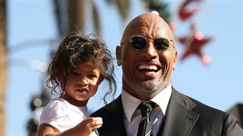 10 Photos Of Dwayne The Rock Johnson With His Kids Being A Big Softie