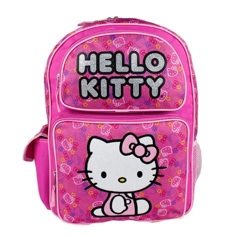 Sanrio - Hello Kitty Girls 16" School Glittered Designed Backpack Bag - Walmart.com - Walmart.com