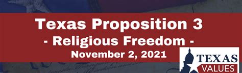 Constitutional Amendment Texas Proposition 3 Religious Freedom