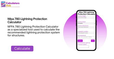 NFPA 780 Lightning Protection Calculator Online CalculatorsHub