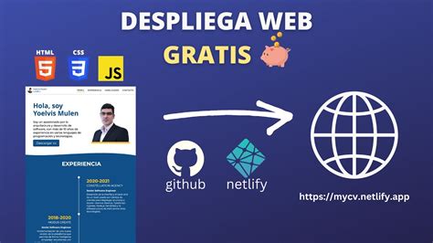 Cómo desplegar página web GRATIS Tutorial usando Netlify y GitHub