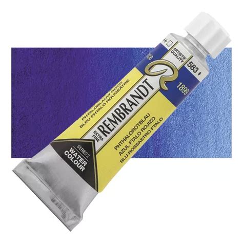 Aquarela Talens Rembrandt 10ml 583 Phthalo Blue Red MercadoLivre