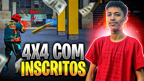 FREE FIRE AO VIVO 4X4 OS INSCRITOSCODIGUIN PRO CHAT LIVE ON