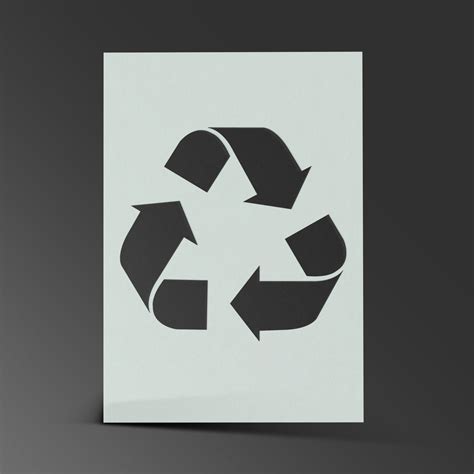 Recycling Stencil Bin Trash Garbage Mylar Safety Sheet Etsy