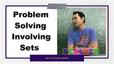 Problem Solving Involving Sets Youtube