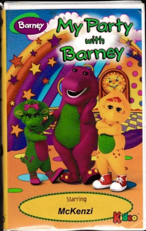 My Party with Barney 1998 VHS Kideo Starring McKenzi : u/Party_Set3250