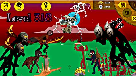 Stick War Lagacy Level 318 Normal Archers And Speartons Vs Zombies