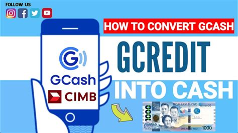 How To Convert Gcash Gcredit To Cash Youtube